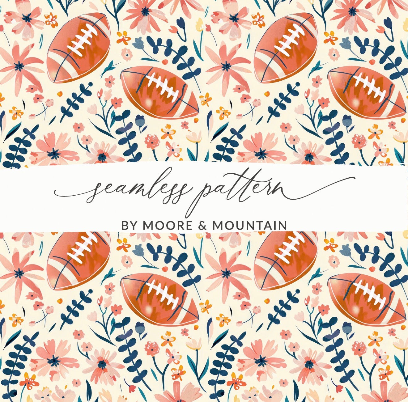 Watercolor Footballs