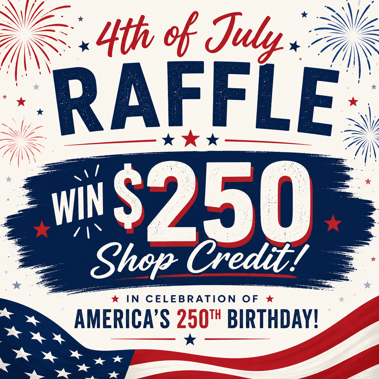 $250 shop credit r@ffle